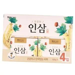 도매 동산 인삼 비누 4입