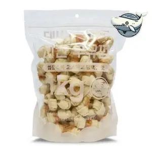 맛있는 치킨 우유껌 강아지 간식 1kg 소형견 WFHB9PX