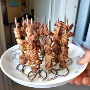 에어프라이어용 바베큐 액세서리 스텐 세트 수직 20개 오븐 꼬치 꼬챙이