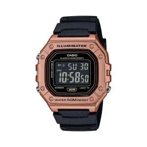 [신세계라이브쇼핑]카시오 W-218HM-5B 사각 남성 우레탄 전자시계