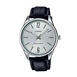 [신세계라이브쇼핑]카시오 MTP-V005L-7B 남성 라운드 아날로그 가죽 손목 시계