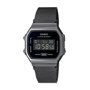 [신세계라이브쇼핑]카시오 A168WEMB-1B 정품 공용 사각 메탈 레트로 시계