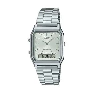 [신세계라이브쇼핑]카시오 AQ-230A-7A 정품 공용 스퀘어 메탈 손목 시계