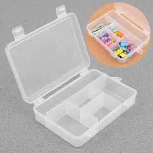 악세사리 수납용 투명 보관함 5칸 사무용품 정리함 케이스 WFLOQHZ