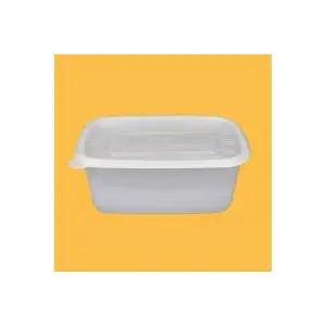 일회용 배달 포장 음식 사각 죽용기 특대 흰색 50개 세트 1250ml