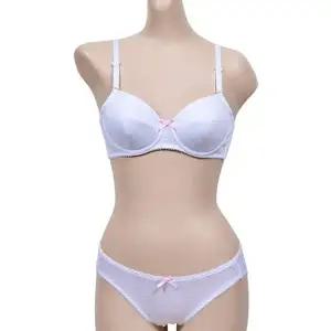 리본 3단계 색감 A컵 청량한 주니어 포인트 브라팬티 (WFH6XYY)