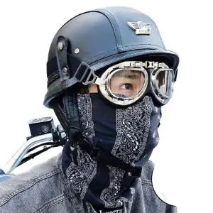 복고풍 고글 헬멧 벙거지 바이크 할리 모자 독일군 클래식 개성있는 하이바 반모
