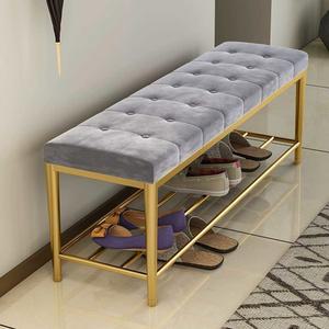 현관의자 벤치 옷가게 심플 모던 매장 대기 그레이 피팅룸