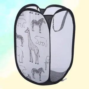 고품질 분리수거함 세탁 바구니 다용도 접이식 보관 네트망 (WFKFFJ9)