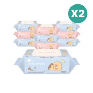 그린핑거 엠보싱 캡형 물티슈 대용량 100매 X 20팩 BNS