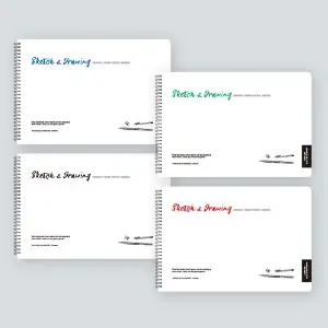 스케치 드로잉노트 A4 사이즈 가로형 스프링