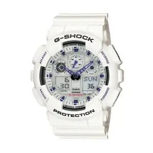 [신세계라이브쇼핑]지샥 GA-100A-7A 빅페이스 화이트 범블비 아나디지 남성 우레탄 시계