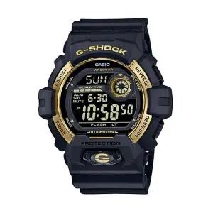 [신세계라이브쇼핑]지샥 G-8900GB-1 남성 빅페이스 흑금 우레탄 전자 시계