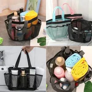 [큰손] 포켓목욕가방 토트 수영장 방수 메쉬 여름 비치백 해변 물놀이 워터파크 써머백 대용량 드라이