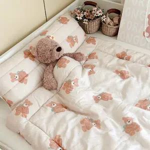 [포몽드] 생크림 모달 듀라론 리버시블 사계절 어린이집 낮잠이불 패드 차렵이불