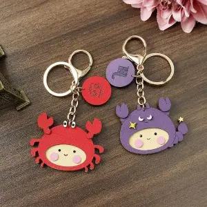 2종세트 별자리 게 전갈 티니키링 열쇠고리 키홀더 (WFHJHL7)