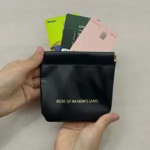 화장품 악세사리 자석 파우치 블랙 소형 립스틱파우치