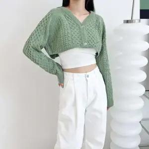 여자가디건 꽈배기 볼레로 데일리 크롭가디건