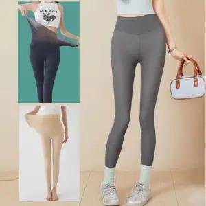여성필라테스레깅스 여성 스포츠웨어 스포츠용품 하이웨스트 신축성좋은 얇은 아이스 여름레깅스