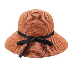 베이직 심플 왕골 밀짚 자외선차단 여름 모자 서핑햇 러닝썬캡