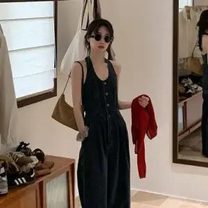 프리젠트포유 레트로 와이드 데님 점프수트 점프수트