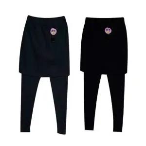 치마레깅스 보들보들 촉감 스판력 여성 기모 치마레깅스 홈웨어