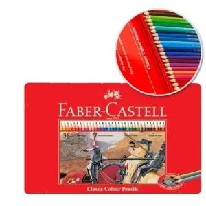 파버카스텔 유성색연필 36색 틴케이스 115846 미술용품 적색케이스 개(1개입) (WFKGMUY)