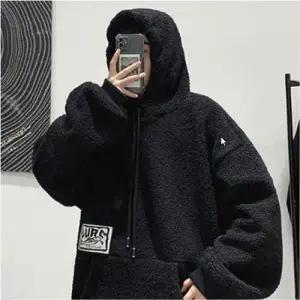 겨울 티셔츠 캐주얼 뽀글이 후드티 데일리 인조양털 기모후드 WFLPTUK