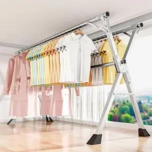 접이식 이불 건조대 2.4m 자취 세탁용 세탁소품 (WFKI3LT)