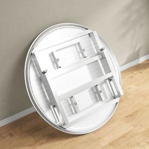 스테인레스 그레이 디저트 테이블 미니 식탁 0M 접이식 원형 원룸 폴딩 둥근 핑크