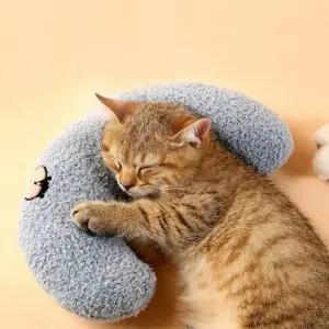 애완견 전용 쿠션 침대 초승달 U형 방석 개용 베개 반려동물 (WFKJPAU)