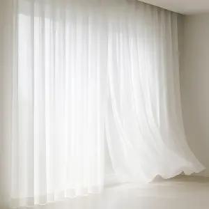 쉬폰 방염 커튼 차르르 화이트 커텐 가인아트 나비주름 디자인 커튼