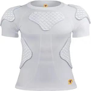 디알루돈 남성 패딩 축구 셔츠 갈비 가슴 어깨 보호대 하트 가드 압축 6패드 야구 농구용 보호 장비