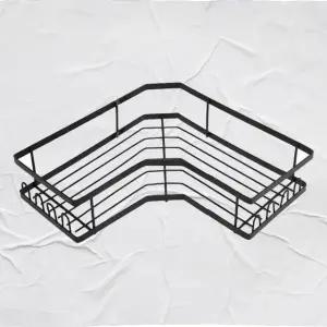 욕실 코너 수납선반 높이조절 화장실 정리대 철제 거치대 (WFKKZ7O)