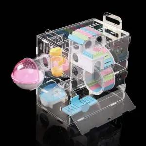 햄스터 2층 하우스 케이지 부속품 곤충 햄스터은신처 햄스터시소