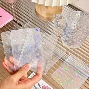 WL 작은하트 홀로그램 포토카드 포카 탑로더 보관 홀더 WFLRCS6