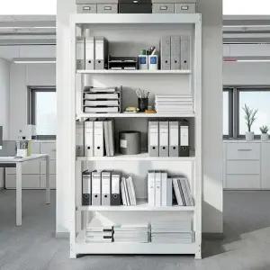 올메탈 철판수납장 MAX200 고하중 창고선반 6단 1200x450x2400