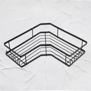 욕실 코너 수납선반 높이조절 화장실 정리대 철제 거치대 (WFKKZ7O)