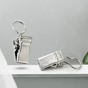 커튼레일 고리집게 네트망 걸이집게 부자재 다용도 커텐 블랙 실버 (WFKKKFT)