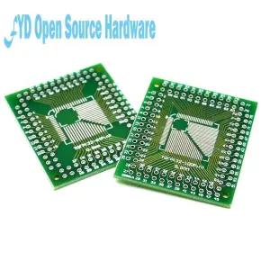 호환  FQFP TQFP LQFP-DIP 전송 보드 DIP 핀보드 피치 어댑터 32 44 64 80 100 5 개