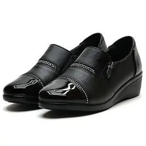 여성 중년 로퍼 키높이 구두 신상 신발 발편한 슈즈-WFHTKS2