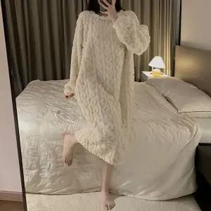 [유어하젤] 양이 극세사 파자마 수면 원피스 잠옷_S4471