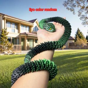 액션 피규어 3D 프린팅 뱀 관절 부시 바이퍼 장난감 - 드래곤 스네이크 통합 모빌리티 스태츄 장식품 홈 데