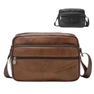 [블루마운트]7853 블루마운트 캐주얼 소가죽 남성 크로스백