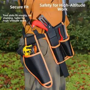 호환  원예용 정리 도구 허리 가방 조절 허리 스트랩 벨트 루프 디자인 다중 수납 공간