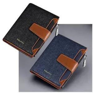 윌리암폴로반지갑 윌리암폴로 남성 멀티 배색 스트랩 캐주얼 반지갑