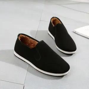 남성 겨울신발 모카신 털로퍼 방한화 슬립온 기모 단화 WFLS3NC