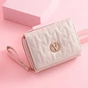 반지갑 브이 추천 다용도 여자 꾸안꾸 예쁜 미니 지갑-WFI1KB8