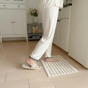 디아르 스트라이프 시밀레 극세사 발매트 40x60cm (베이지)