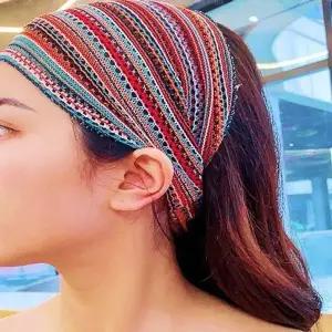 중년 여성두건 비니 터번 반다나 헤어밴드 식당 모자 할머니 두건...